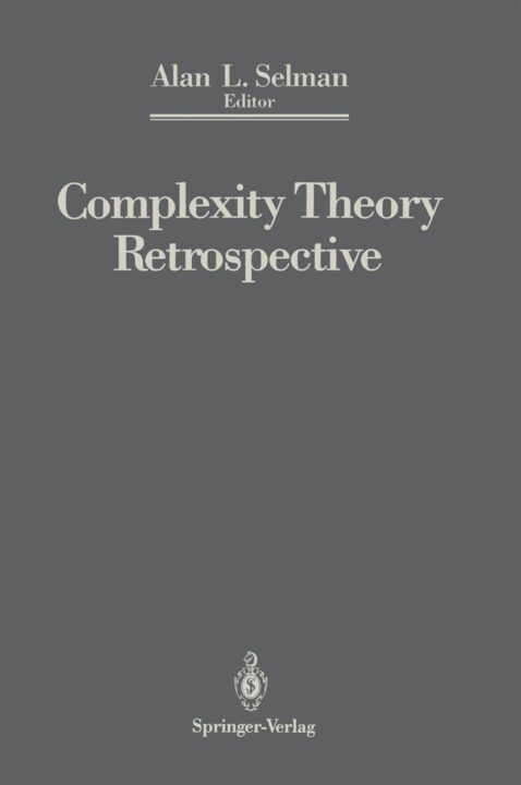 Complexity Theory Retrospective
