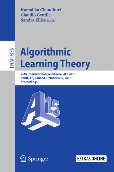 Algorithmic Learning Theory