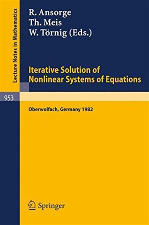 Iterative Solution of Nonlinear Systems of Equations