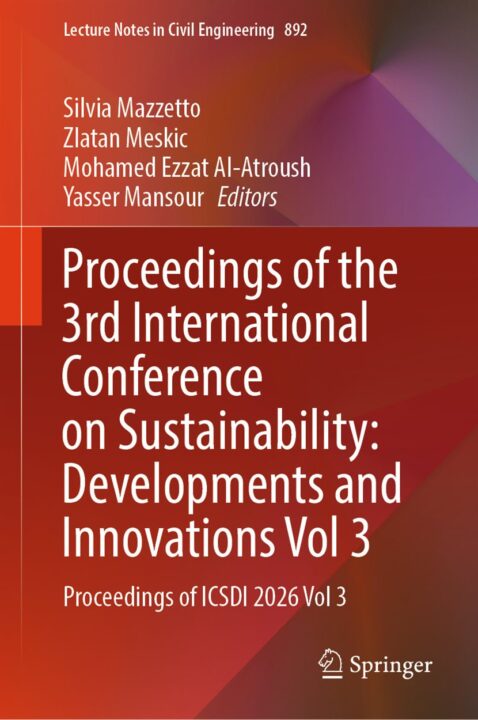 Proceedings of the 3rd International Conference on Sustainability: Developments and Innovations Vol 3