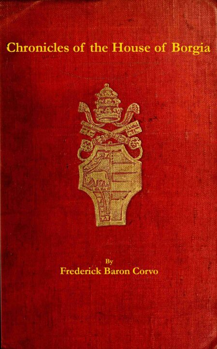 Chronicles of the house of Borgia cover
