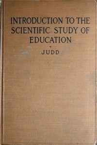 Introduction to the scientific study of education book cover