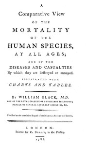 A Comparative View of the Mortality of the Human Species, at All Ages And of the Diseases and Casualties by Which They Are Destroyed or Annoyed. Illustrated With Charts and Tables book cover