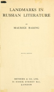 Landmarks in Russian literature book cover