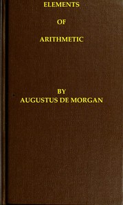 Elements of arithmetic book cover