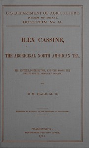 Ilex cassine, the aboriginal North American tea book cover