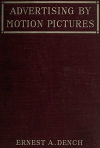 Advertising by motion pictures book cover