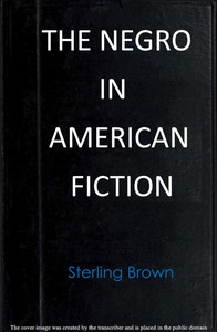 The Negro in American fiction book cover