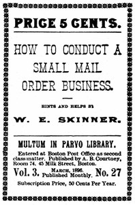 How to conduct a small mail order business book cover
