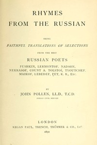 Rhymes from the Russian book cover