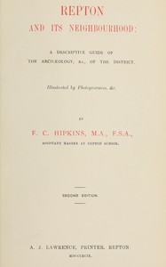 Repton and its neighbourhood book cover