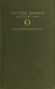 Better babies and their care book cover