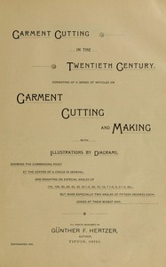 Garment cutting in the twentieth century book cover