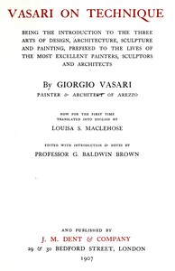 Vasari on technique book cover