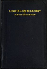 Research methods in ecology book cover