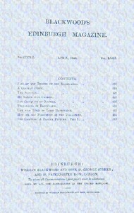 Blackwood's Edinburgh Magazine, Vol. 63, No. 390, April, 1848 book cover
