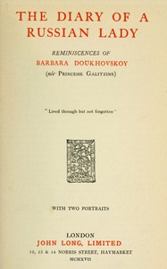 The diary of a Russian lady book cover
