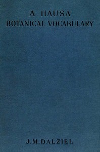 A Hausa botanical vocabulary book cover