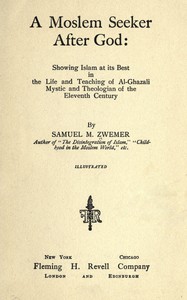 A Moslem seeker after God book cover