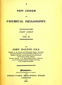 A new system of chemical philosophy, Volume 2, Part 1 book cover
