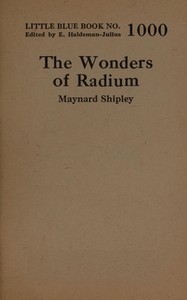 The wonders of radium book cover