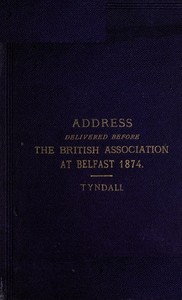 Address delivered before the British Association assembled at Belfast book cover