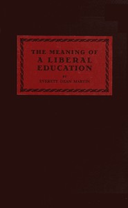 The meaning of a liberal education book cover