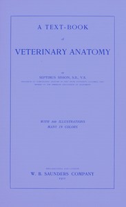 A text-book of veterinary anatomy book cover