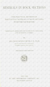 Minerals in rock sections book cover