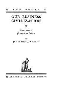 Our business civilization book cover
