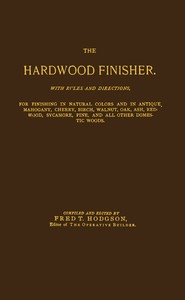 The hardwood finisher book cover