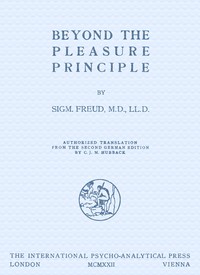 Beyond the pleasure principle book cover