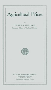 Agricultural prices book cover