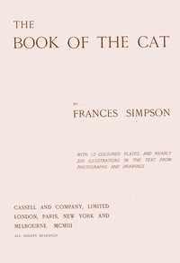 The book of the cat book cover