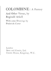 Colombine book cover