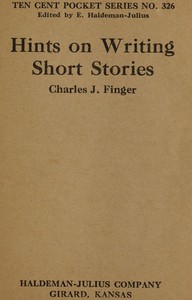 Hints on writing short stories book cover