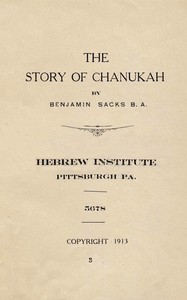 The story of Chanukah book cover