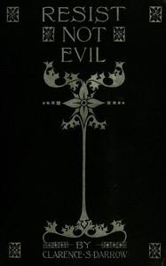 Resist not evil book cover