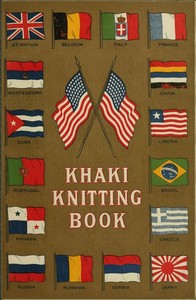 Khaki knitting book book cover