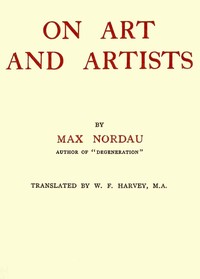 On art and artists book cover
