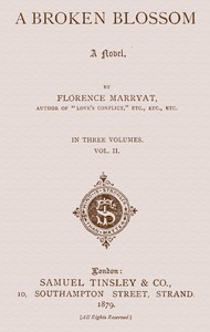 A broken blossom, vol. 2 of 3 book cover