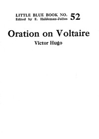 Oration on Voltaire book cover