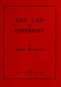 The law of copyright book cover