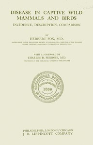 Disease in captive wild mammals and birds book cover