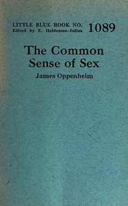 The common sense of sex book cover