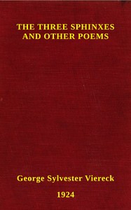 The three sphinxes, and other poems book cover