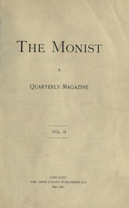 The Monist, Vol. 2, 1891-1892 book cover