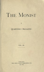 The Monist, Vol. 3, 1892-1893 book cover