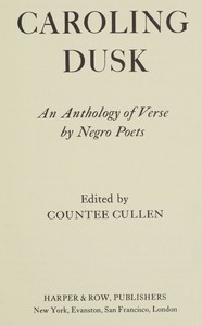 Caroling dusk book cover