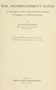 The accomplishment ratio book cover